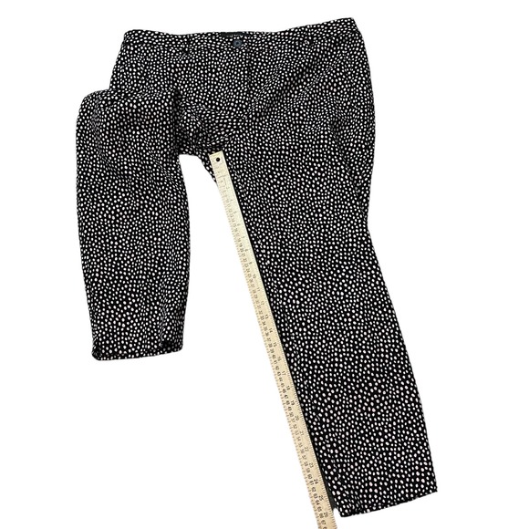 Talbots Petites Hampshire Ankle Pants Black Pink Dots Women's 14p Pre-owned - Picture 10 of 11